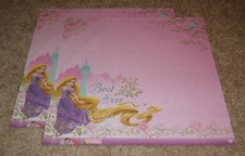 Disney EK Success Single Sided Scrapbook 12x12 Glitter Paper 2 Rapunzel