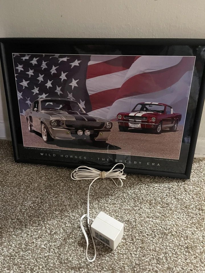 ELECTRIC ART FRAME WILD HORSES - SHELBY ERA (LED ART) - Image 3 of 4