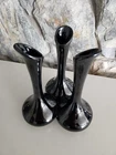 Van Briggle Art Pottery Triple Bud Vase 7" Midnight Blue