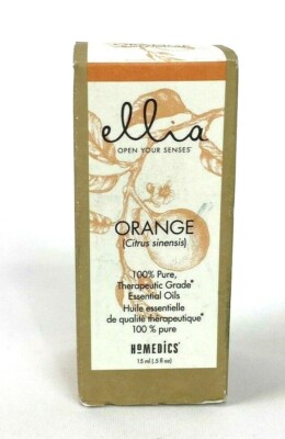 Homedics Ellia Orange Essential Oil .5 oz 15mL 100% Pure Therapeutic Grade