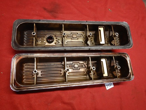 PR 87-99 GM Performance Proform 141-107 Center Bolt SB Chevy Chrome Valve Covers - Picture 11 of 11