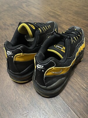 Nike Air Max 95 Boys Size 6 Running Shoes Black Yellow 307565-080