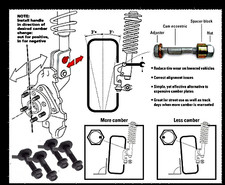 Scion Frs Subaru Brz Front Camber Cam Bolt Kit Adjustment 1.75 Free Shiping
