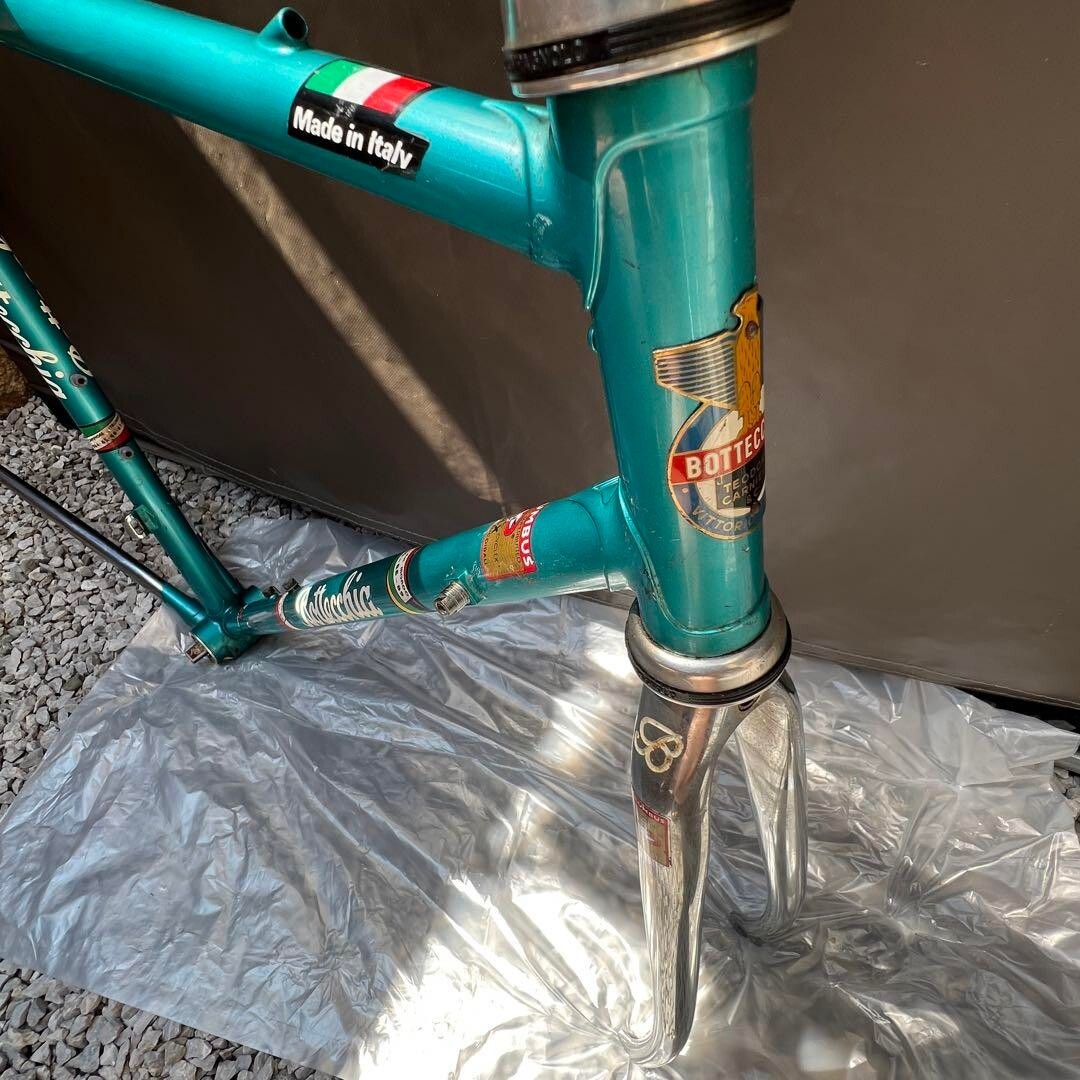 Bottecchia Vintage Road Bike Frame Set Green Seat Tube 550mm Top