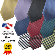 MSRP 29.5 NEW EDWARDS Classic TWO TONE CIRCLES WOVEN 100 Silk Men's Tie Necktie