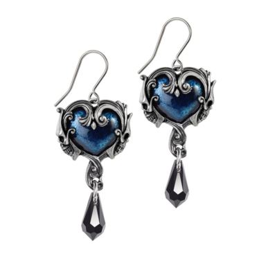 Alchemy Gothic Affaire du Coeur Zinn Paar Ohrringe BRANDNEU