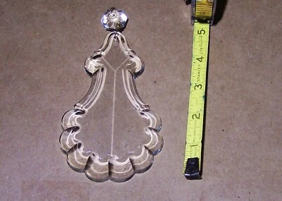 5" Vintage Chandelier Clear French Pendalogue NOS!! PEN-1026