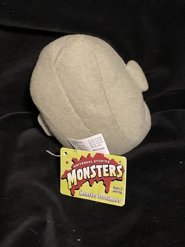 Cabeza de felpa The Mummy Universal Monsters 1999 vintage nuevo con etiquetas - Imagen 2 de 2