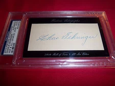 Charlie Chas Gehringer Autograph Detroit Tigers signed card PSA DNA HOF deceased