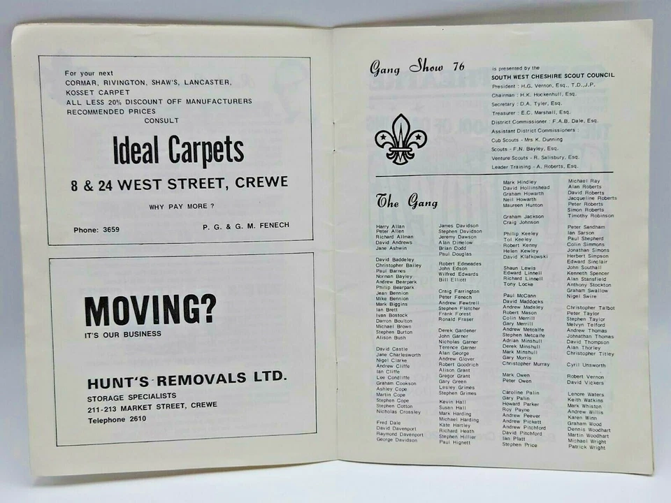 1976 Boy Scouts Gang Show Programme South West Cheshire - Image 2 of 4