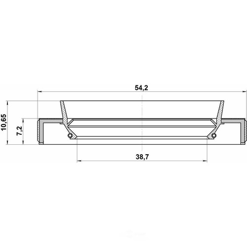 Transfer Case Output Shaft Seal-Luxury, 4WD Febest fits 2006 Suzuki Grand Vitara - 第 2/2 張圖片