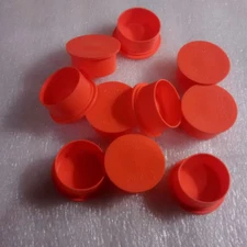 10 Caplugs EC-16 Red Unthreaded Cap Plug for Nominal Thread Size 1" Polyethylene