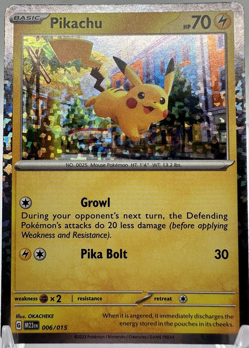 Pikachu 006/015 Holo McDonald's 2023 Pokemon Card McDonald's Pikachu 006/015 Holo McDonald's 2023 Pokemon Card McDonald's