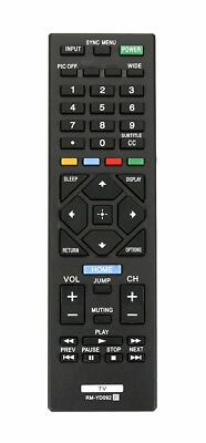 New Remote replaced RM-YD092 for sony smart BraviaTV RM-YD037 KDL-46R450A