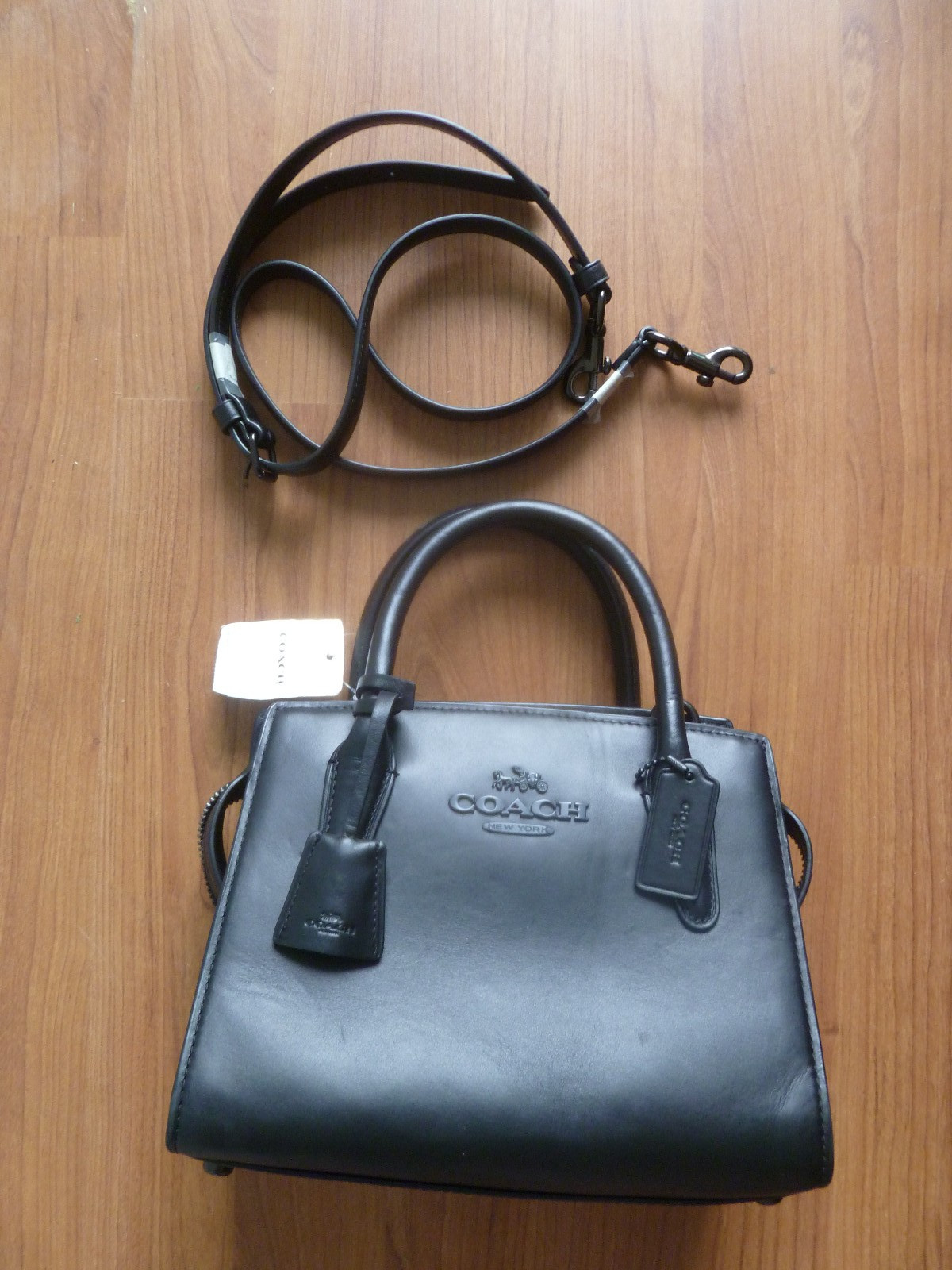 Beautiful Genuine Coach GB Andrea Carryall Bag RRP £495 CP081 Black Defects NEW