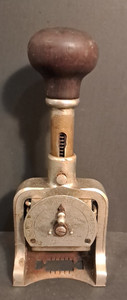 Bates Numbering Machine 6-Wheel Style #36588 sold AS IS