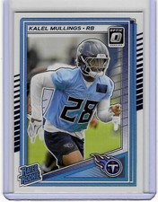 Tennessee Titans KALEL MULLINGS 2025 Donruss Optic RATED ROOKIE Football Card