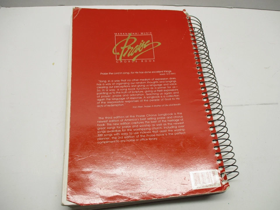 Maranatha! Libro de coro de alabanza musical ampliado tercera edición palabras y música 1993 Foto 3 de 4