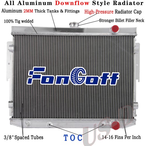 440 Rb Radiator Flow Direction 3-Row Aluminum Radiator For 1973-78 Chrysler Dodge Plymouth Mopar 7.2L ...