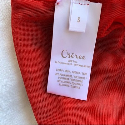 Oseree Rose Maillot Rosette Flower Skinny Strap One Piece Swim