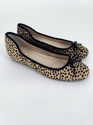 Calvin Klein Izabell II E0438 Faux Cheetah Fur Ballet Flats Size 8M Comfort