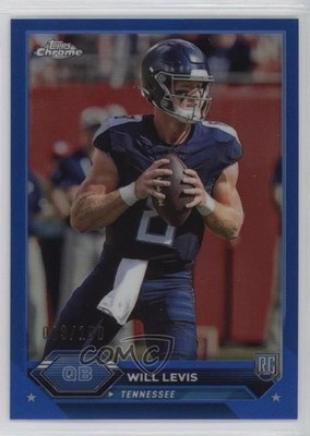 2023 Composite Topps Chrome Blue Refractor 3/150 Will Levis #4 Rookie RC 04tw