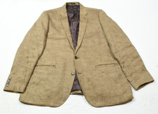 J.Crew Ludlow Blazer Mens 44R Brown Herringbone 100 Linen Two-Button Slim Fit
