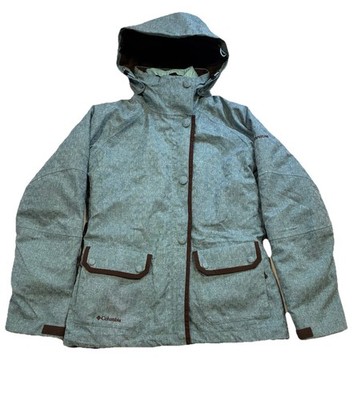Columbia Titanium 3 In 1 Interchange Women s Ski Jacket XS Teal Brown