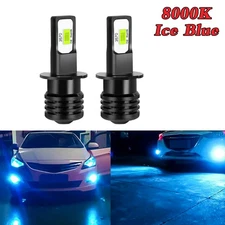 2x 8000K 36W H3 LED Fog Light Bulb Conversion Kit Super Bright Ice Blue DRL Lamp