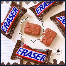 Chocolate Erasers Rubber Novel School Office Supplies Back to School