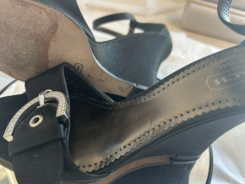 Sandalias de vestir Coach Swarovski cristal satinado Foto 2 de 4