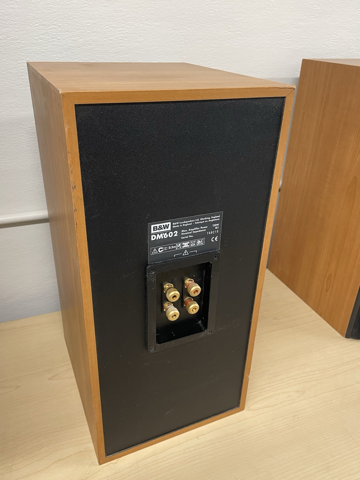 B&W DM602 Black Audiophile Bookshelf Speakers Made in England