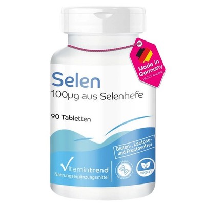 Vitamintrend Selen 100mcg aus Selenhefe, 90 Tabletten, 27 g (1er Pack) 