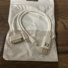 Ladekabel USB mit drei Endstücken microUSB, ...