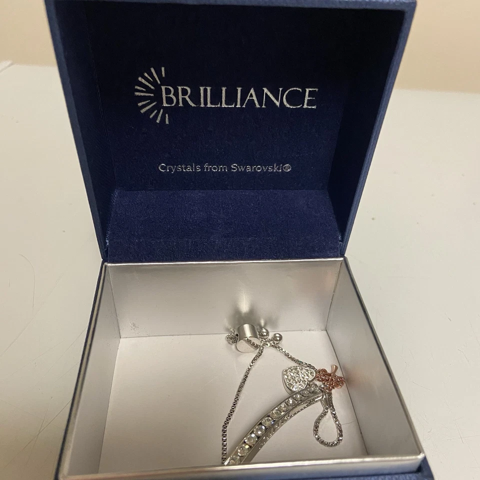 Pulsera Brillante "Familia" con Cristales de Swarovski Chapados en Plata Foto 3 de 4