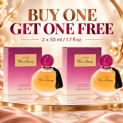 BUY ONE GET ONE FREE Avon Far Away EDP Spray  Women, 1.7 oz./FREE TRAVEL SPRAY