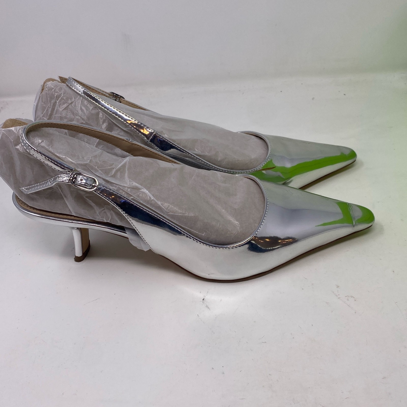 Sam Edelman Bianka Slingback Pump Soft Silver Women’s 7M