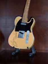 Miniature Guitar With Stand For BRUCE SPRINGSTEEN Memorabilia Display GIFT