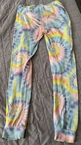 Hurley Girls Tie Dye Outfit Set Size 10 Short Sleeve Shirt and Long Pants - Picture 3 of 10