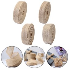 Brand New Roll Jute Ribbon Brown Convenient Jewelry Clothing Accessories