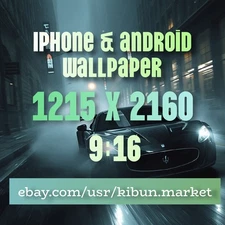 Digital Phone Wallpaper Image Aesthetic Art Background Kibun.Market Night Car