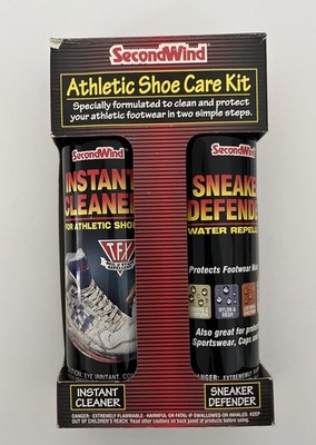 Secondwind Athletic Shoe Care Kit Leather Nylon Cleaner Repellent Protector NEW!