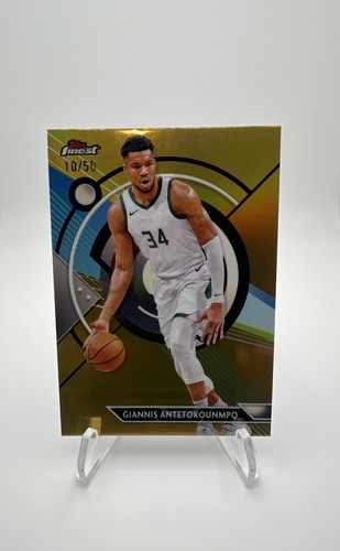 2023-24 Topps Finest - Common Giannis Antetokounmpo #15 Gold Refractor /50
