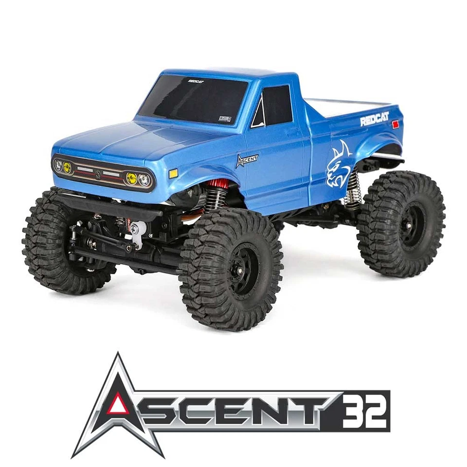 Redcat Ascent-32 - 1/32 Scale Brushed RTR Electric Rock Crawler Blue RER40392 - Image 2 of 4