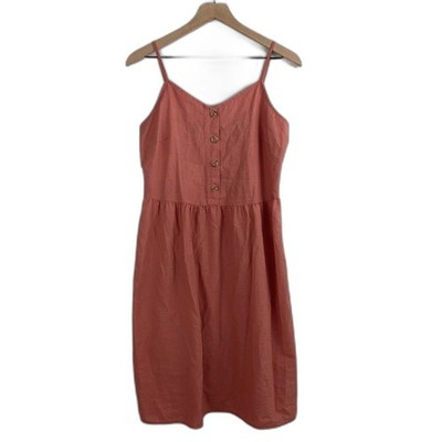 Esmara Earth Toned Linen Blend Minimalist Dress