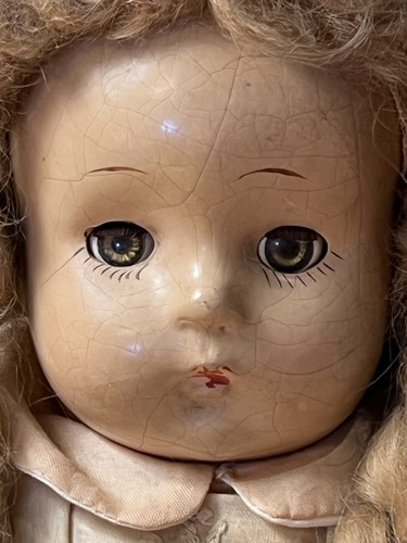 Vintage Composition Doll 1940’s Sleepy Eye Doll - Picture 3 of 14