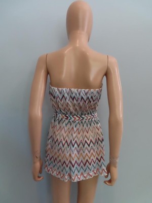 MISSONI MARE★素敵！Chevron Print Beach Cover Up Romper NWT MISSONI Sheer/Multicolor Chevron Print Beach Cover Up