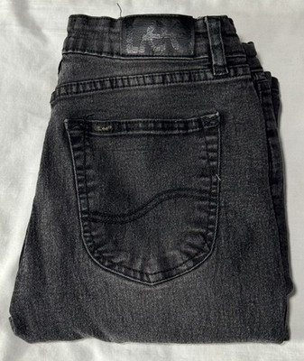 Lee Women's Black Skinny Fit Straight-Leg Jeans Black Size 20 Preowned Excellent