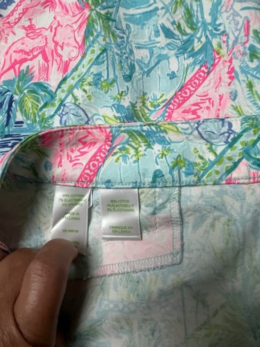 EUC Lilly Pulitzer Kelly Stretch Ankle Pant Bohemian Queen 14 - Picture 5 of 6