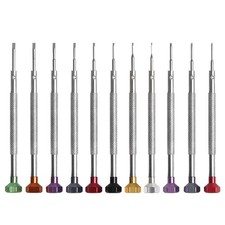 Accuracy Mini Screwdriver Set Tool Steel Comfortable Grip Ideal For Clock